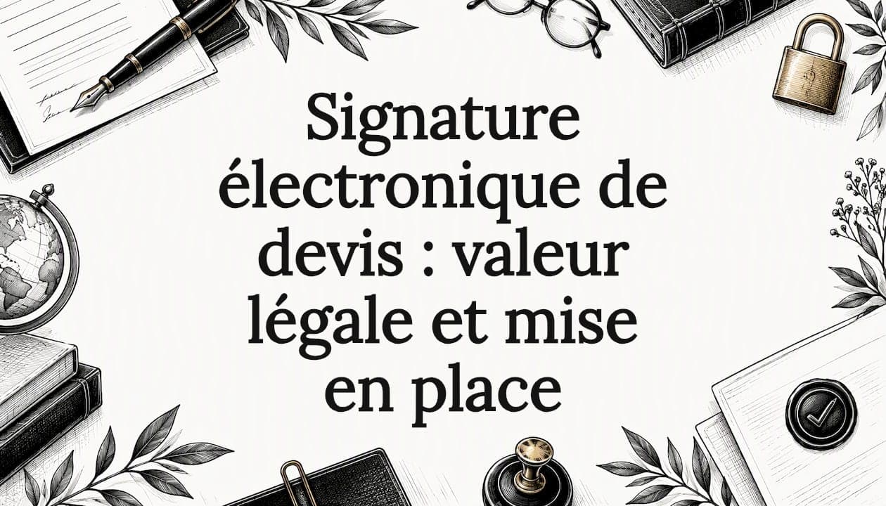 Signature électronique de devis : valeur légale et mise en place