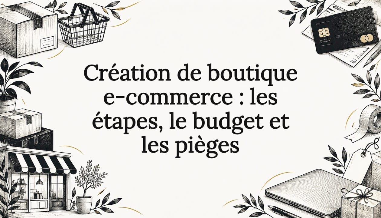 Création de boutique e-commerce : les étapes, le budget et les pièges